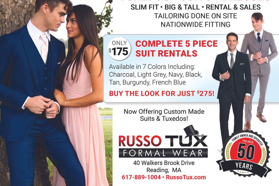 Russo Tux, Dresses & Limousine