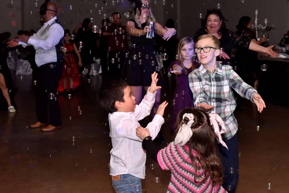 Sweet 15 Kids and Bubbles