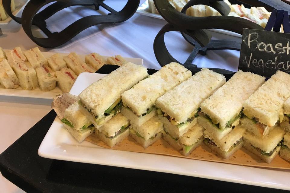 Mini tea sandwiches