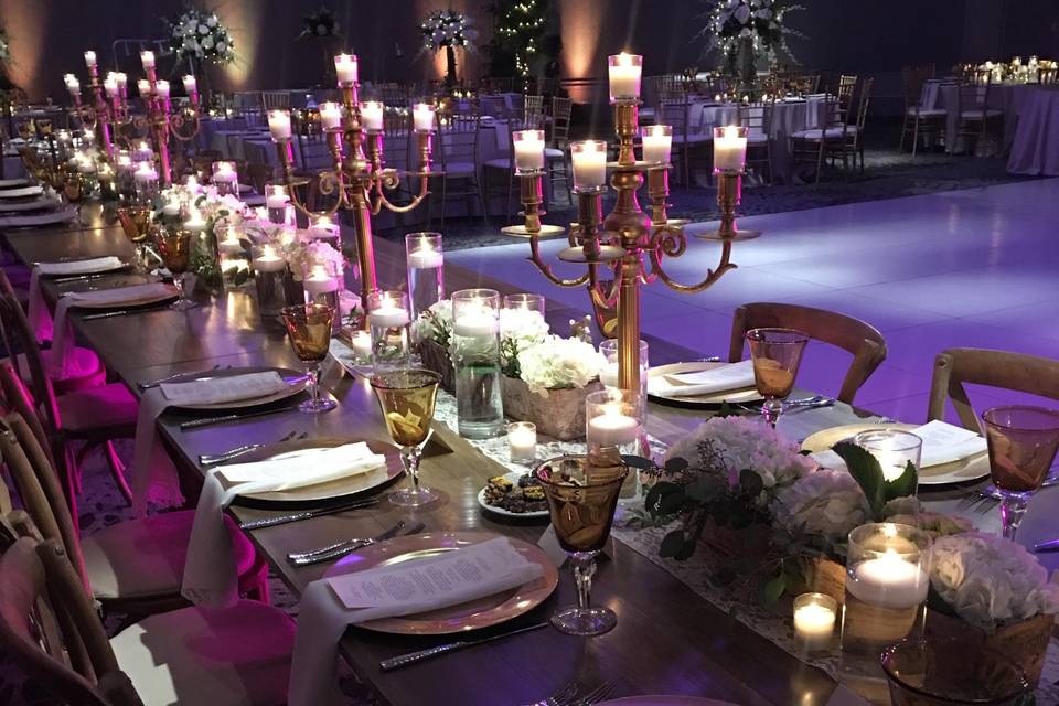 Long wedding table