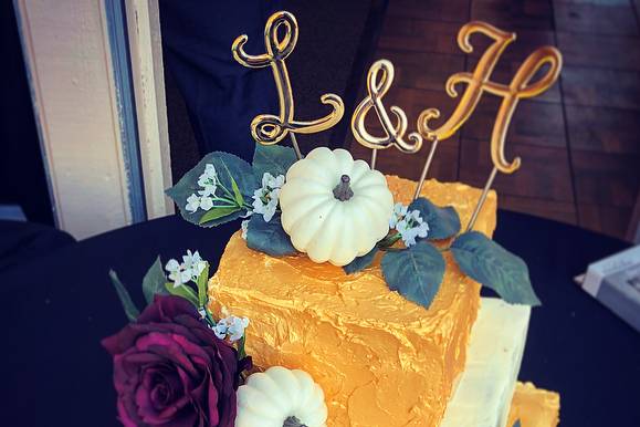 Golden October wedding