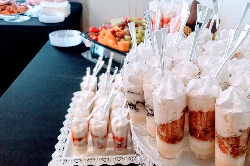 Desserts ready for guests