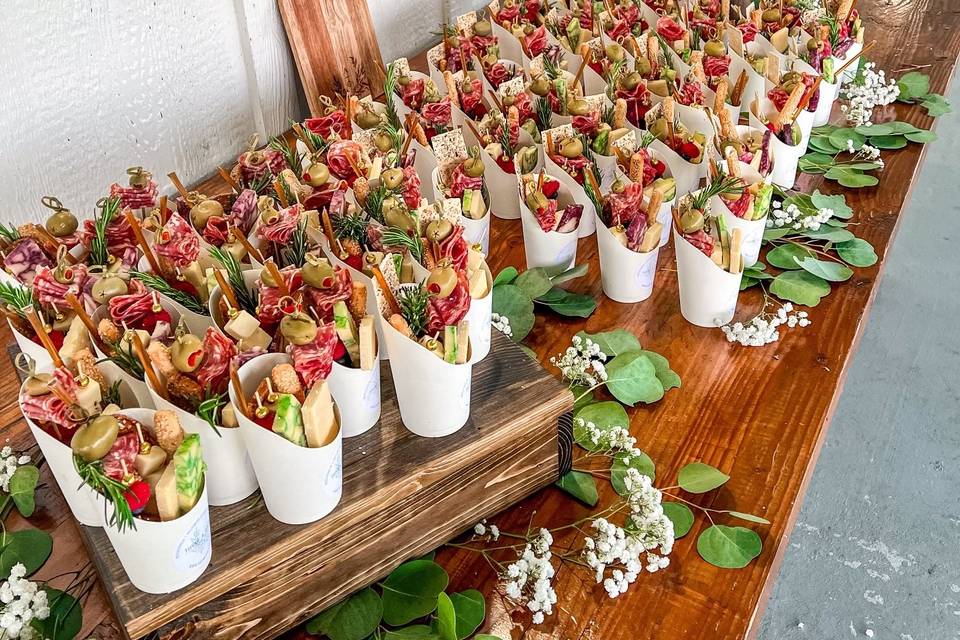 Wedding Charcuterie Cups