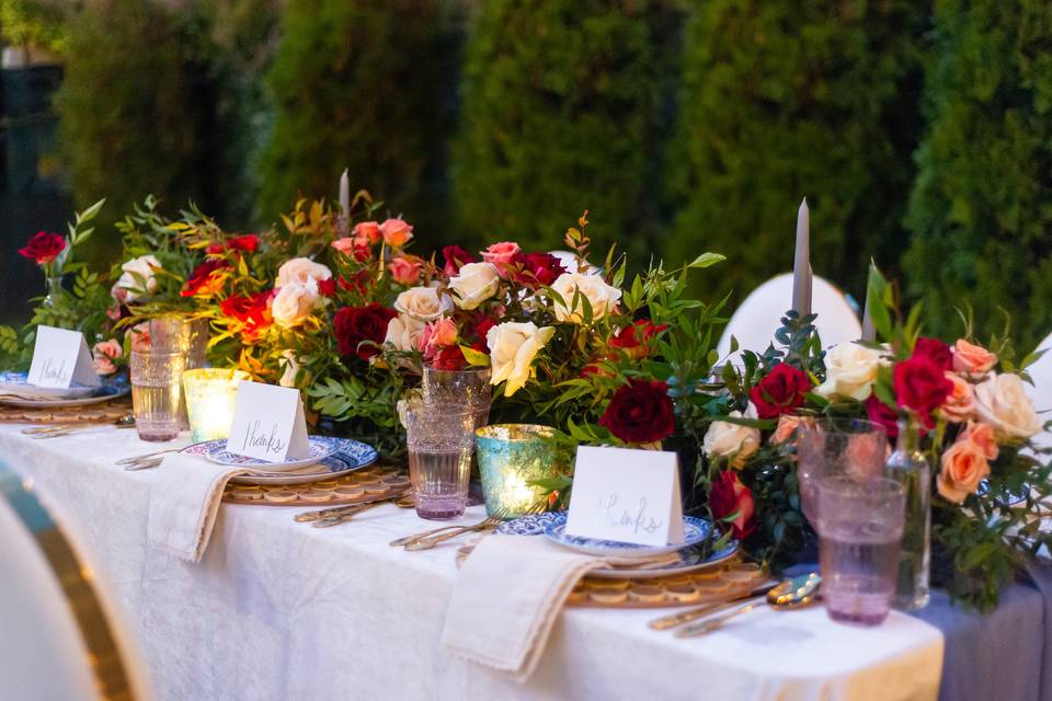 Intimate tablescape