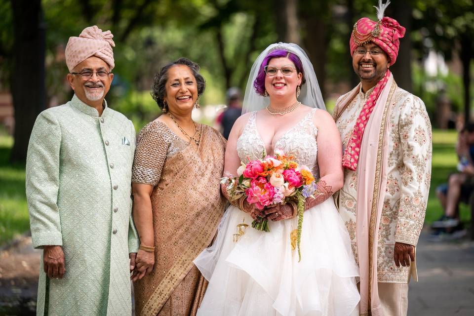 Parents of the groom
