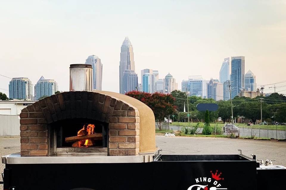 The famous pizza oven