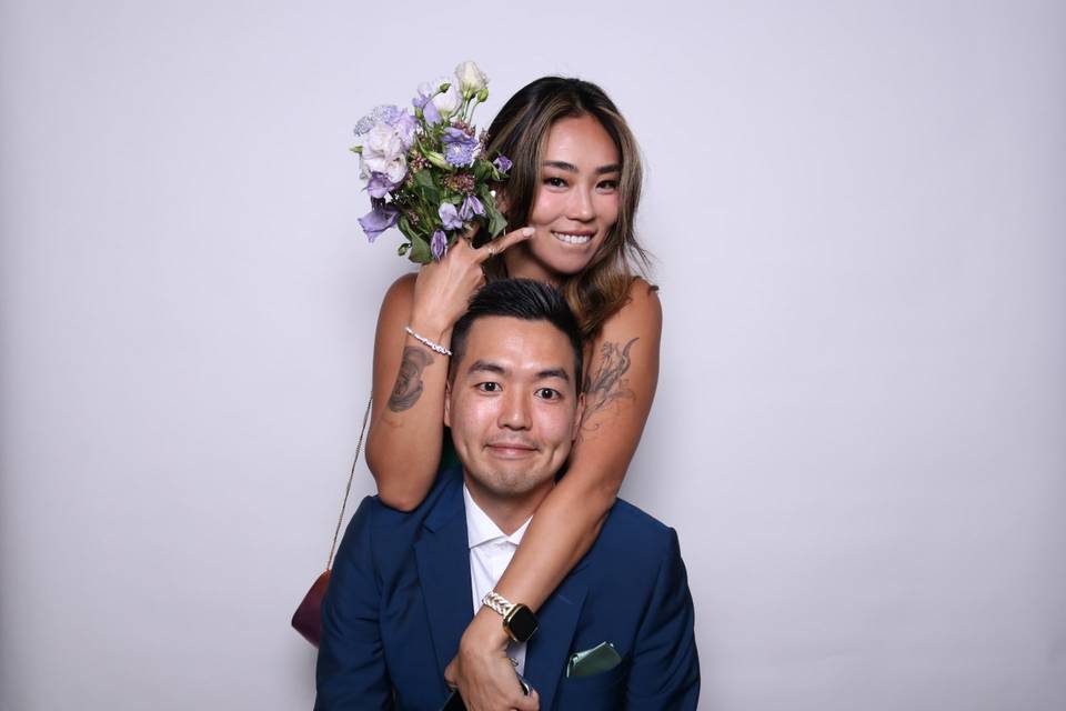 Colored with white backdrop