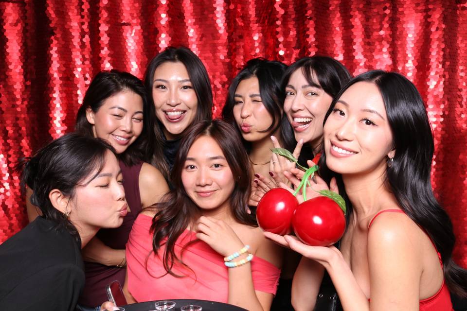 Red backdrop