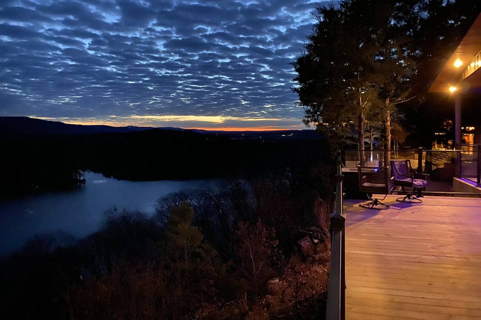 View of lake from Reception