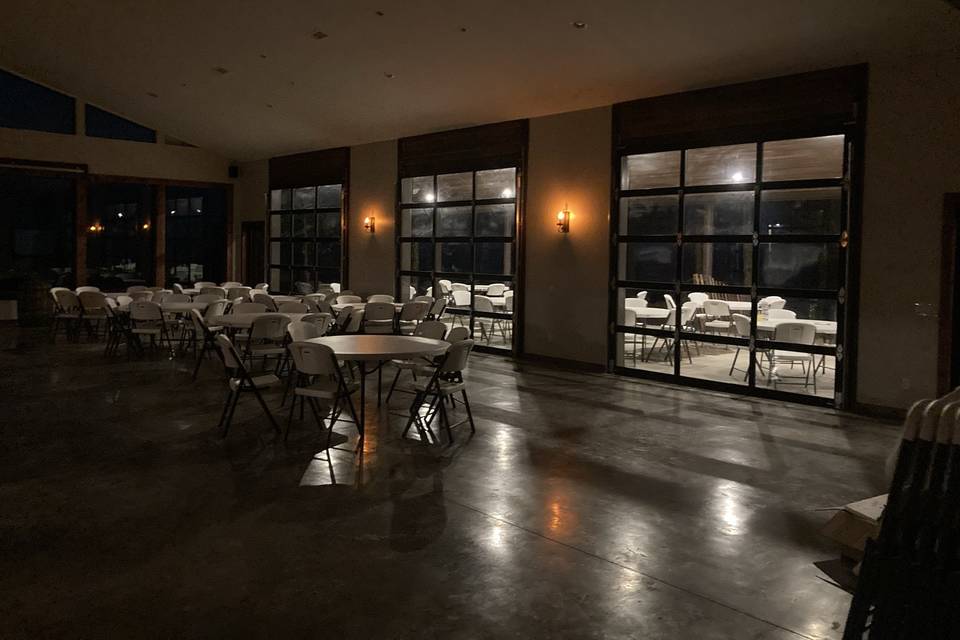 Interior of reception hall