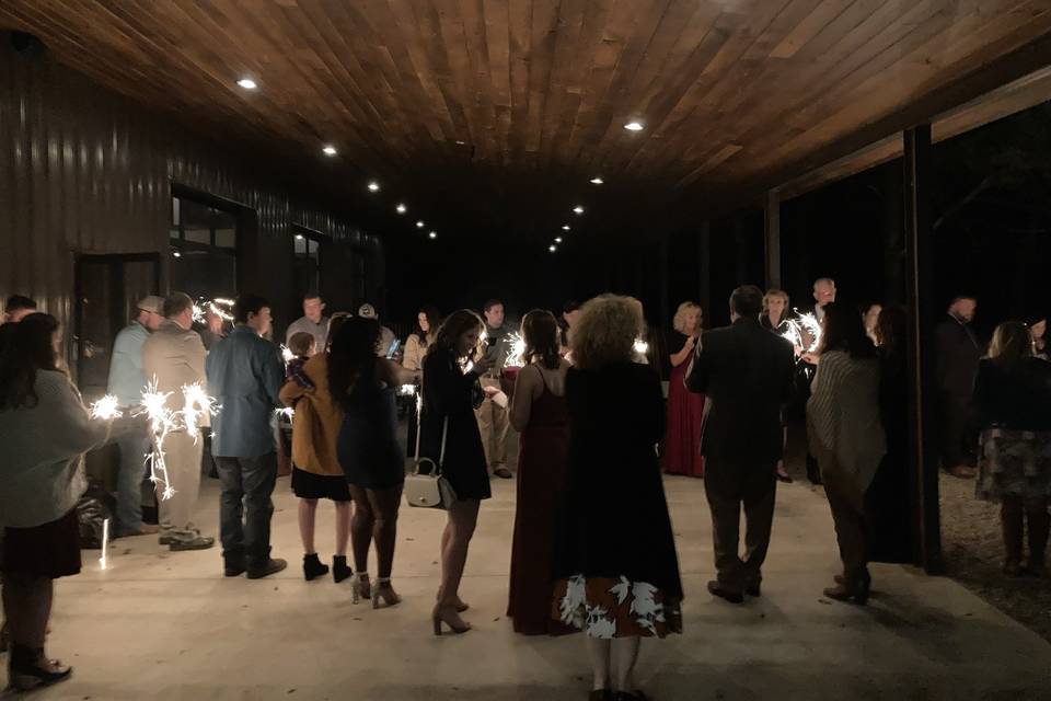 Patio on reception hall