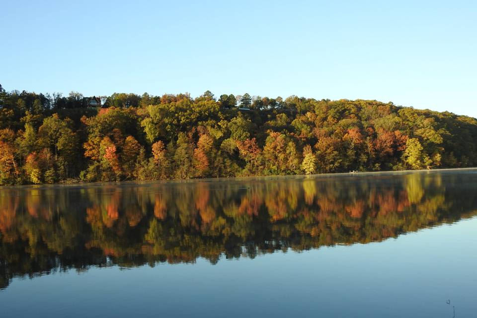 View of the lake