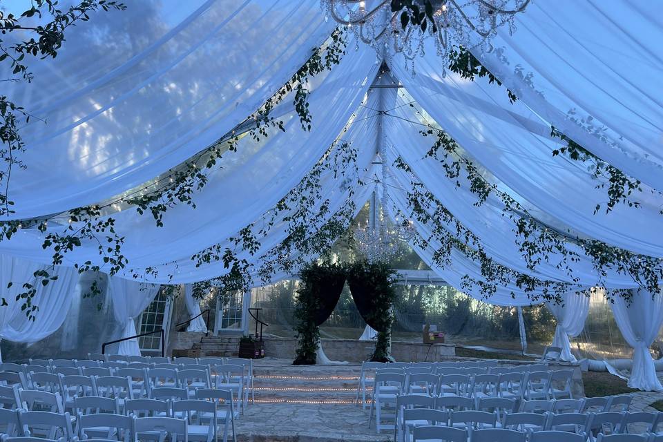 Beautiful clear tent