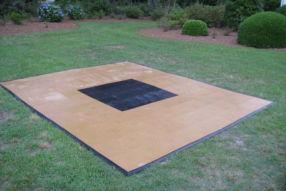 Outdoor dancefloor