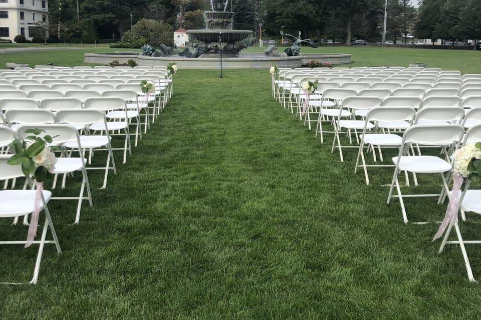 Ceremony aisle