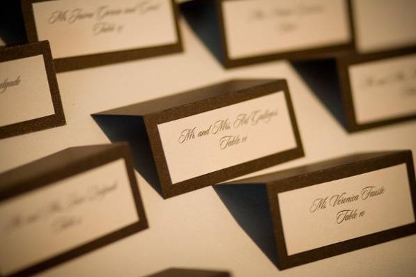 Escort cards