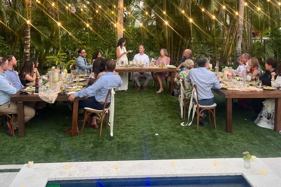 Small Plated Wedding