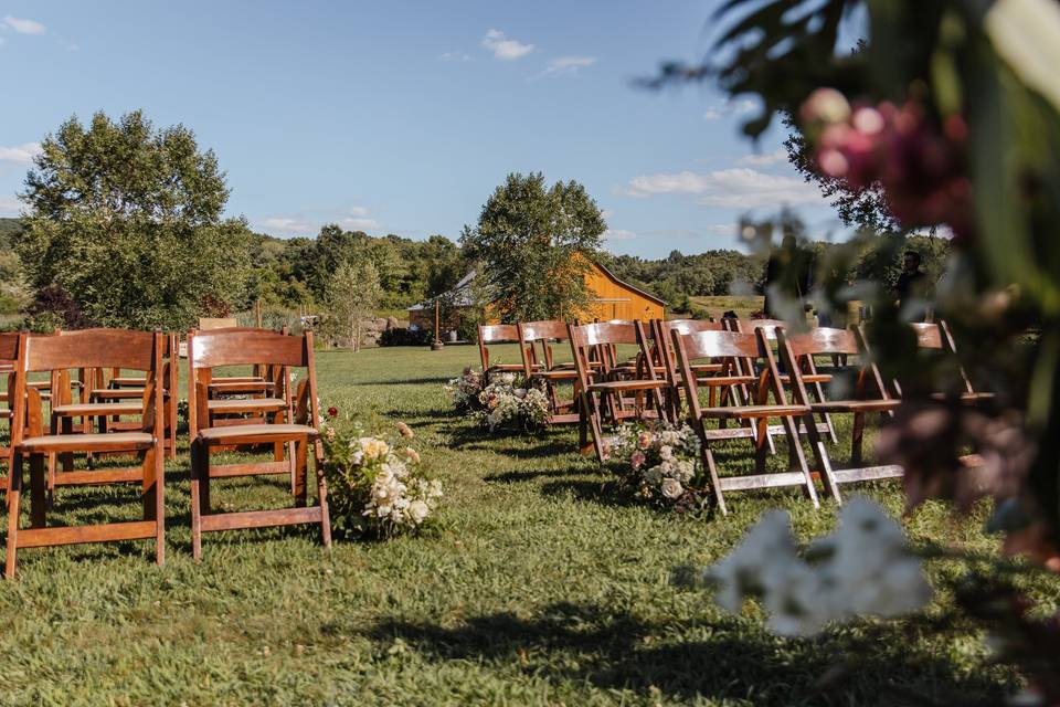 Ceremony set up