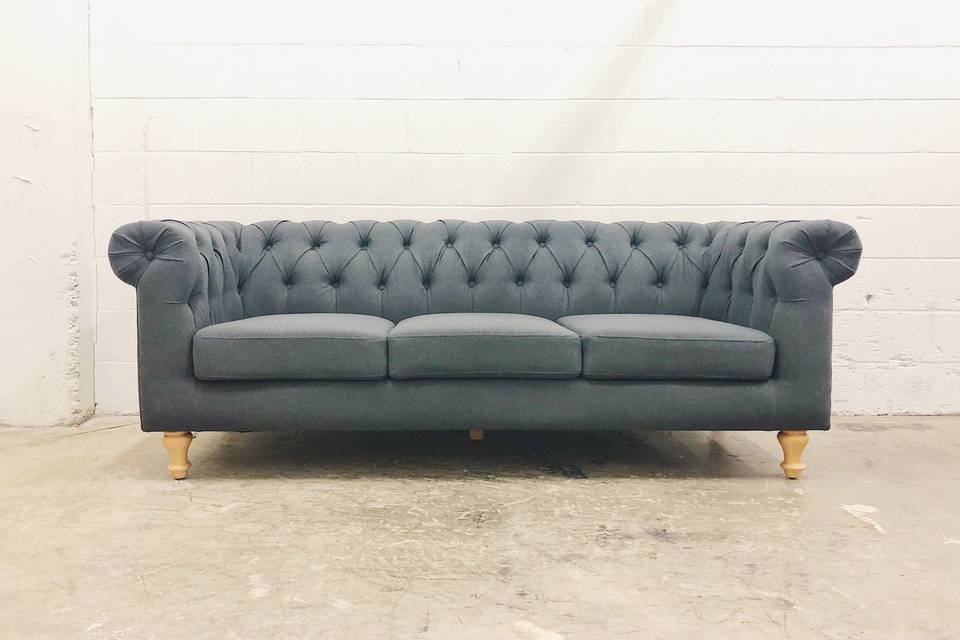 Oyster chesterfield sofa
