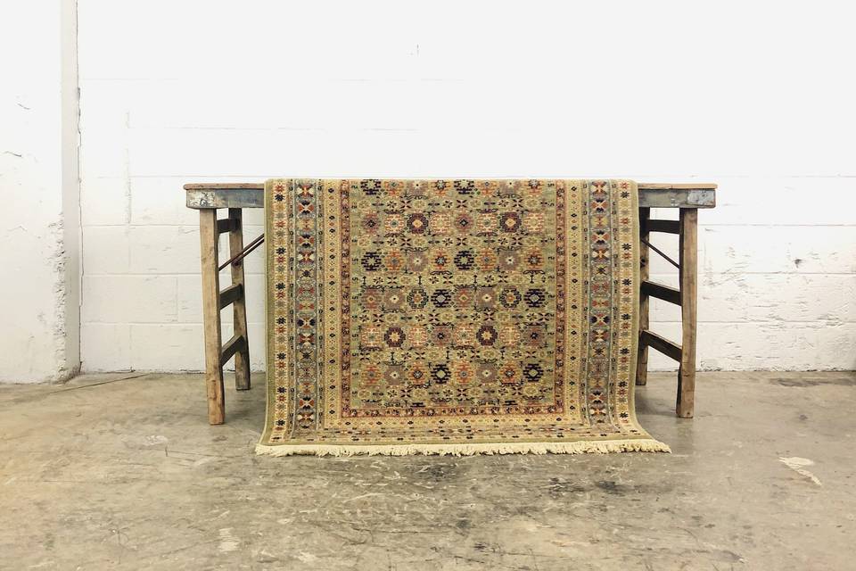 Vintage geometric rug