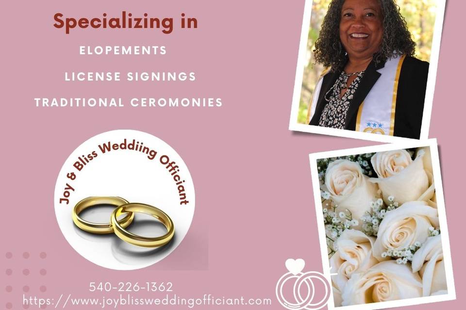 Joy & Bliss Wedding Officiant