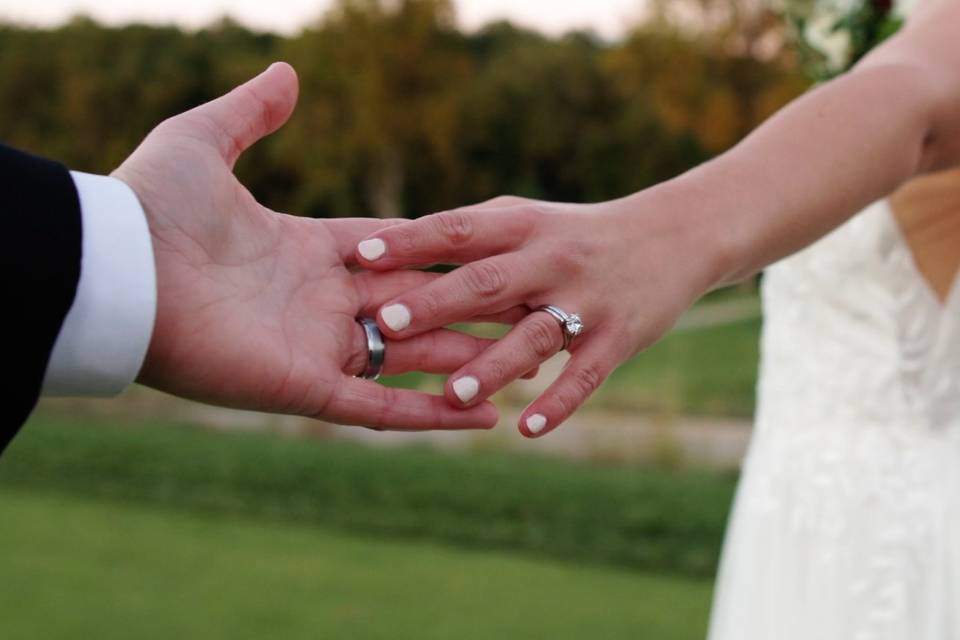 Bride and Groom Hands