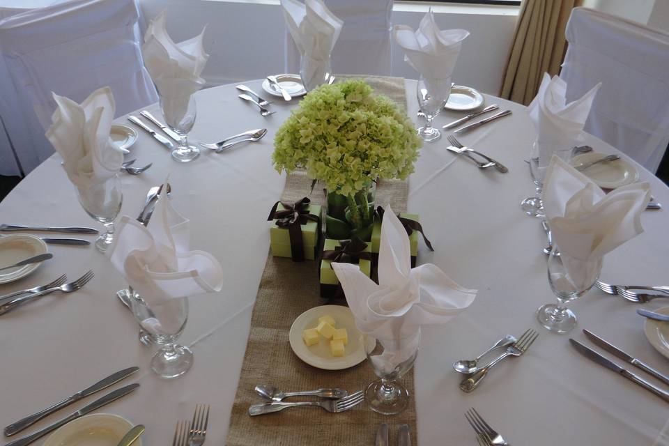 Organic Bridal Shower Table Setting