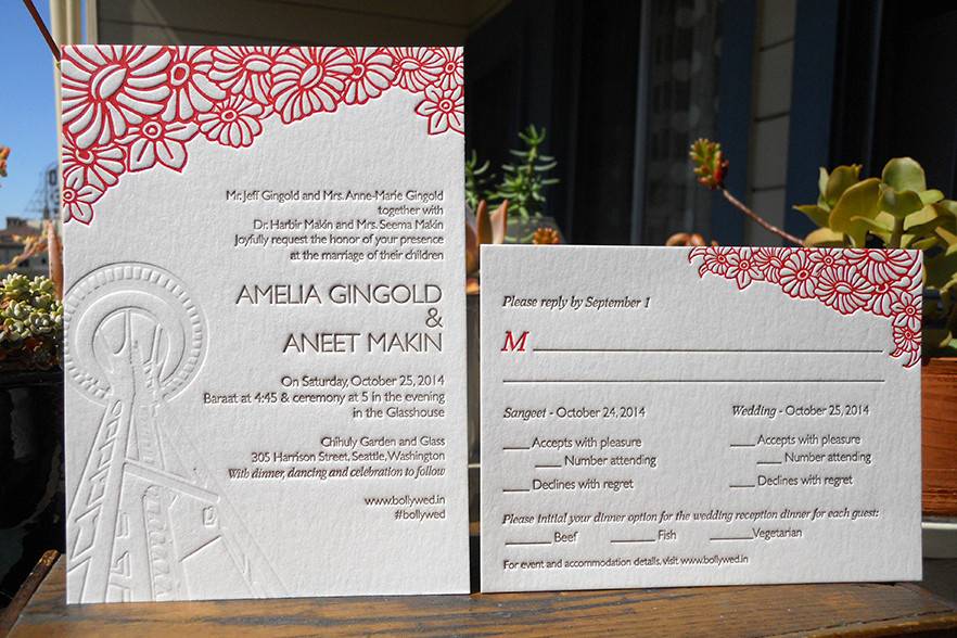 Invitation for the wedding