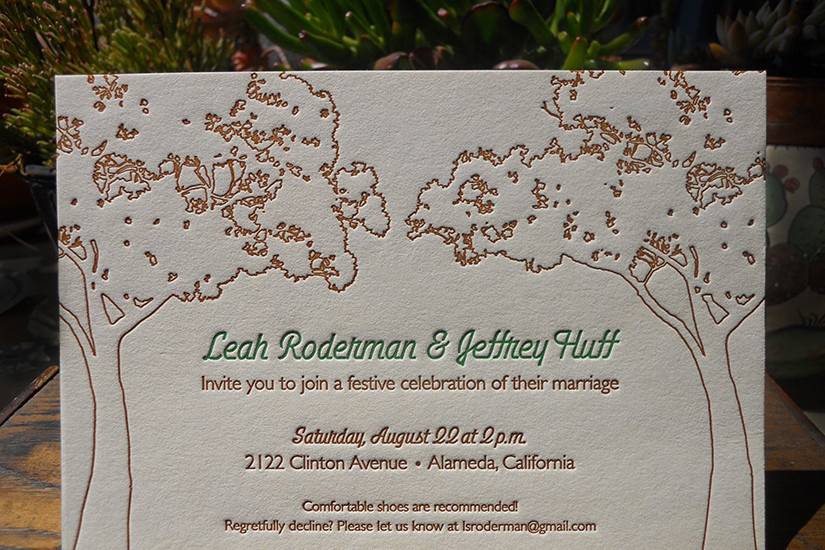 Customized invitation