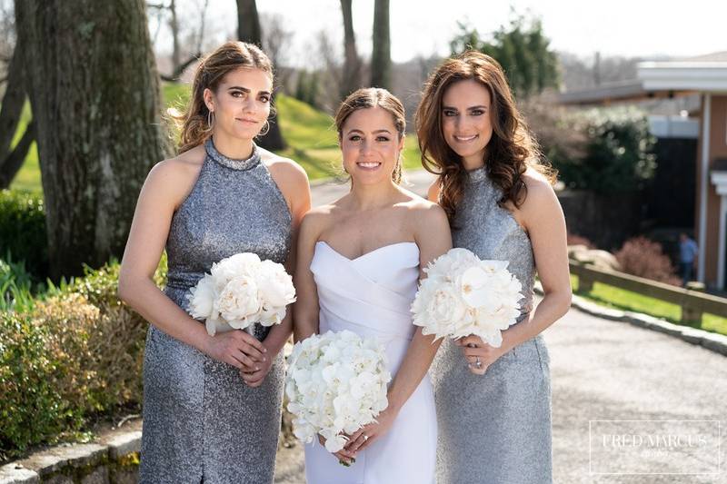 Bride and her Sisters