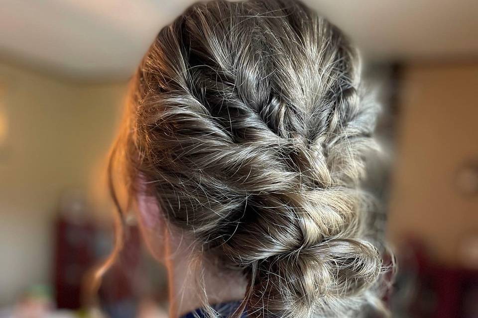 Textured updo