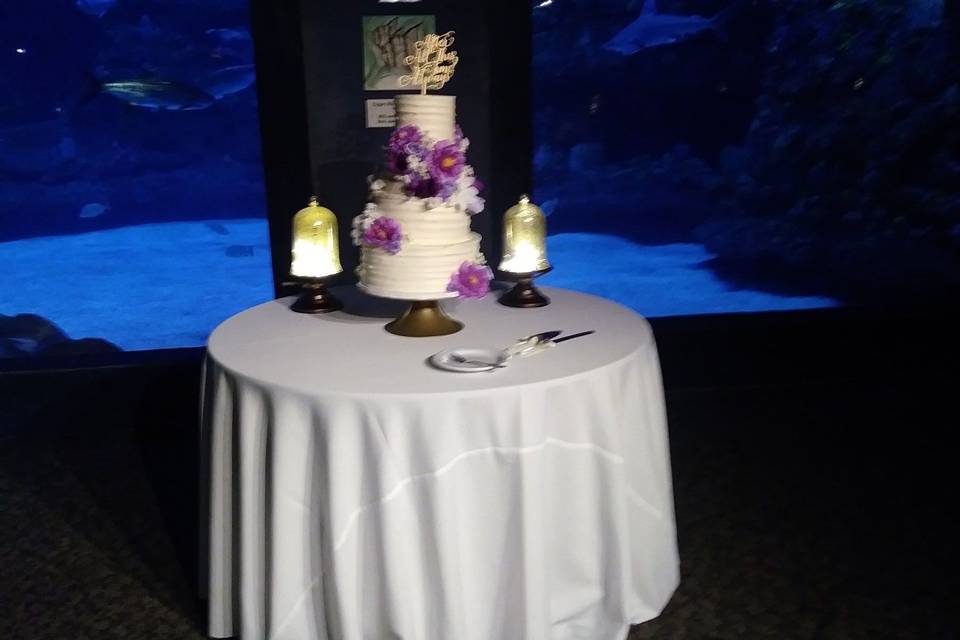 cake table set up