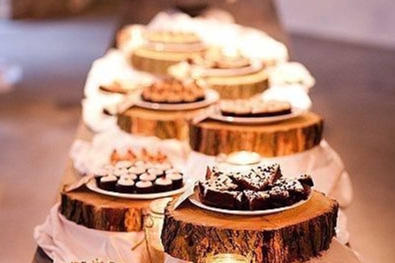 Log Centerpieces