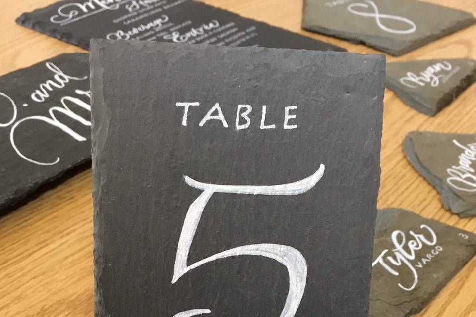 Table number