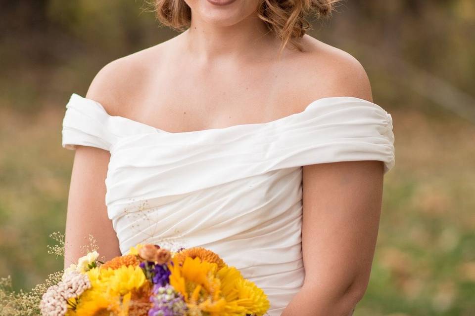 Smiling bride