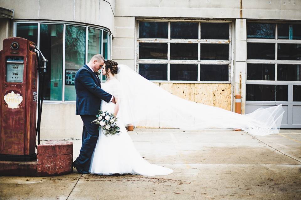 Windswept veil