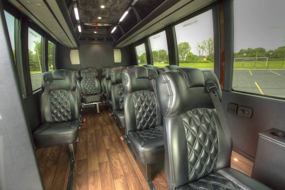 Sprinter shuttle interior