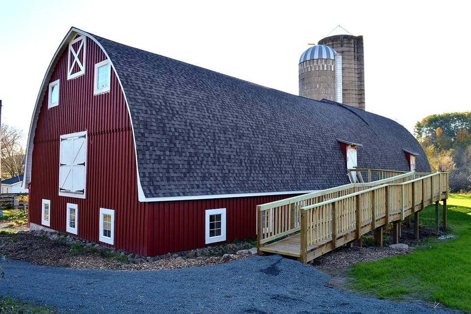 Ramp up to the barn