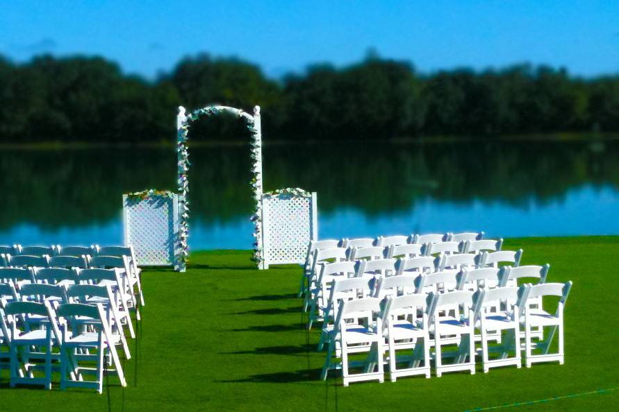 Outdoor wedding venue