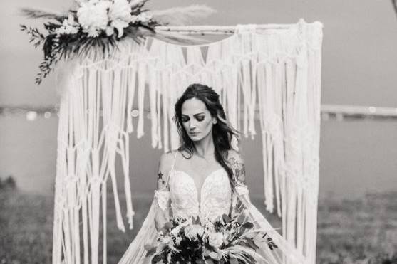 B&W Boho Bride