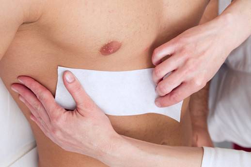 Gentlemen Chest waxing