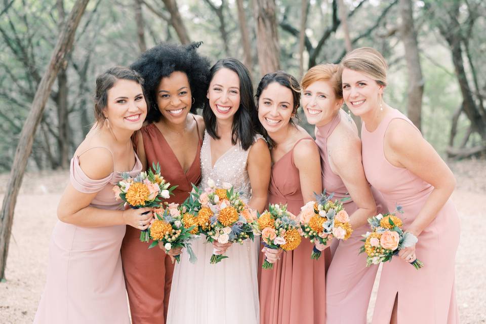 Pink Bridesmaids