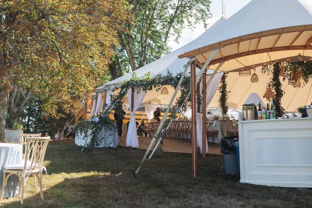 Reception tent