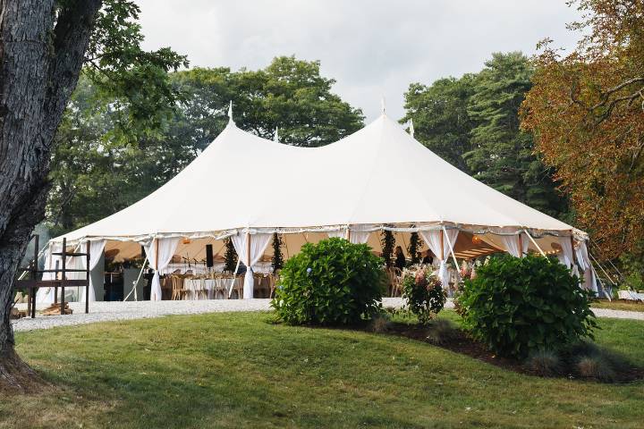Reception tent