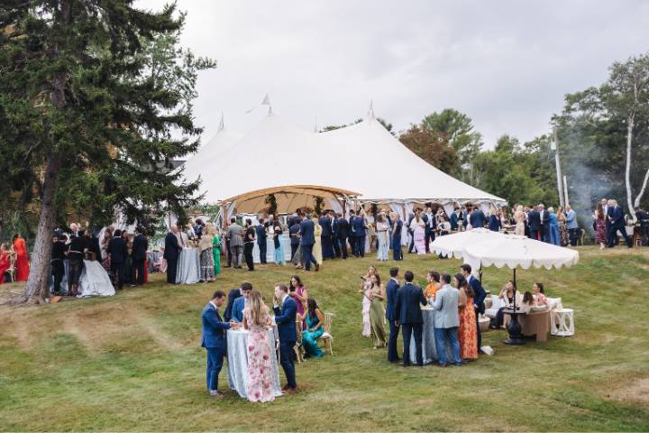 Reception and tent