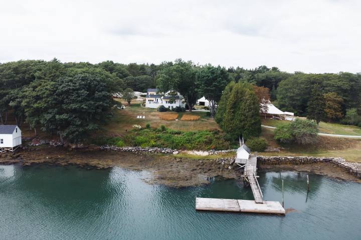 Private dock waterfront