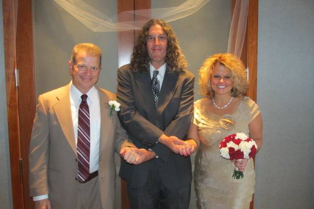 Newlyweds and the reverend