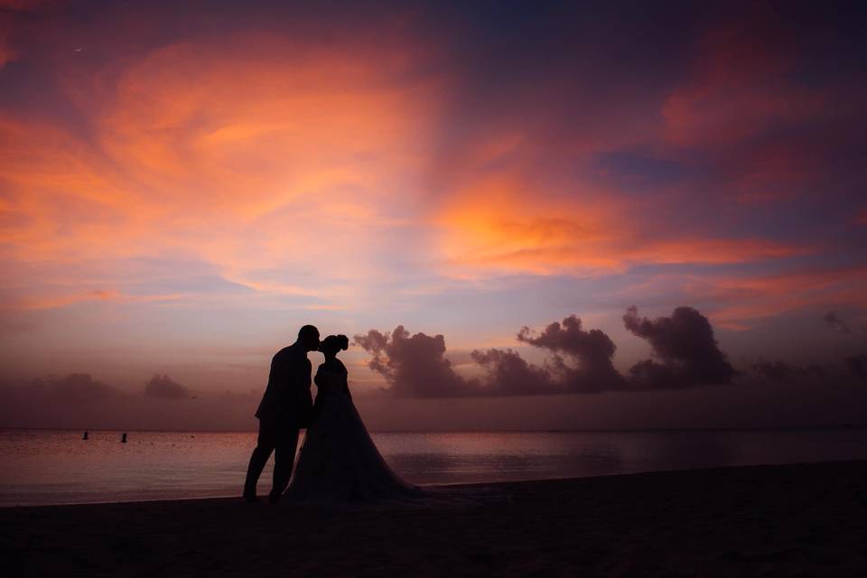 Sunset Wedding Aruba