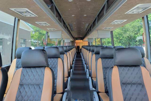 Interior 56 Passenger Coach Bu