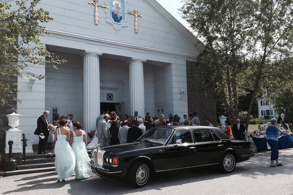 Black wedding ride